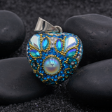 LLAMADOR DE ANGELES DE PERLA AZUL PEDRERIA