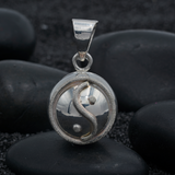 SILVER YING YANG ANGEL CALLER