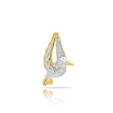DIJE DE COLIBRÍ DE LA SABIDURÍA DORADO