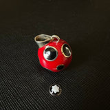 RED ANGEL CALLER WITH BLACK BALLS