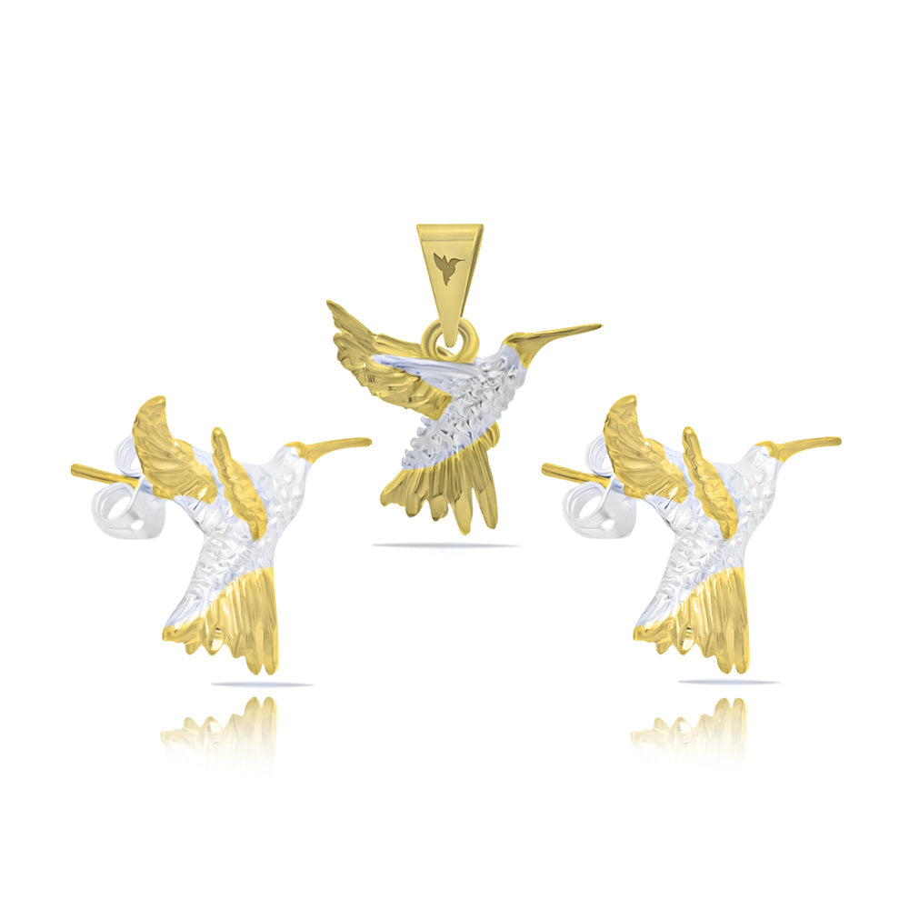 DIJE DE COLIBRÍ DE LA ETERNIDAD
