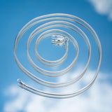 CADENA DE PLATA COLA DE RATÓN 55 CM