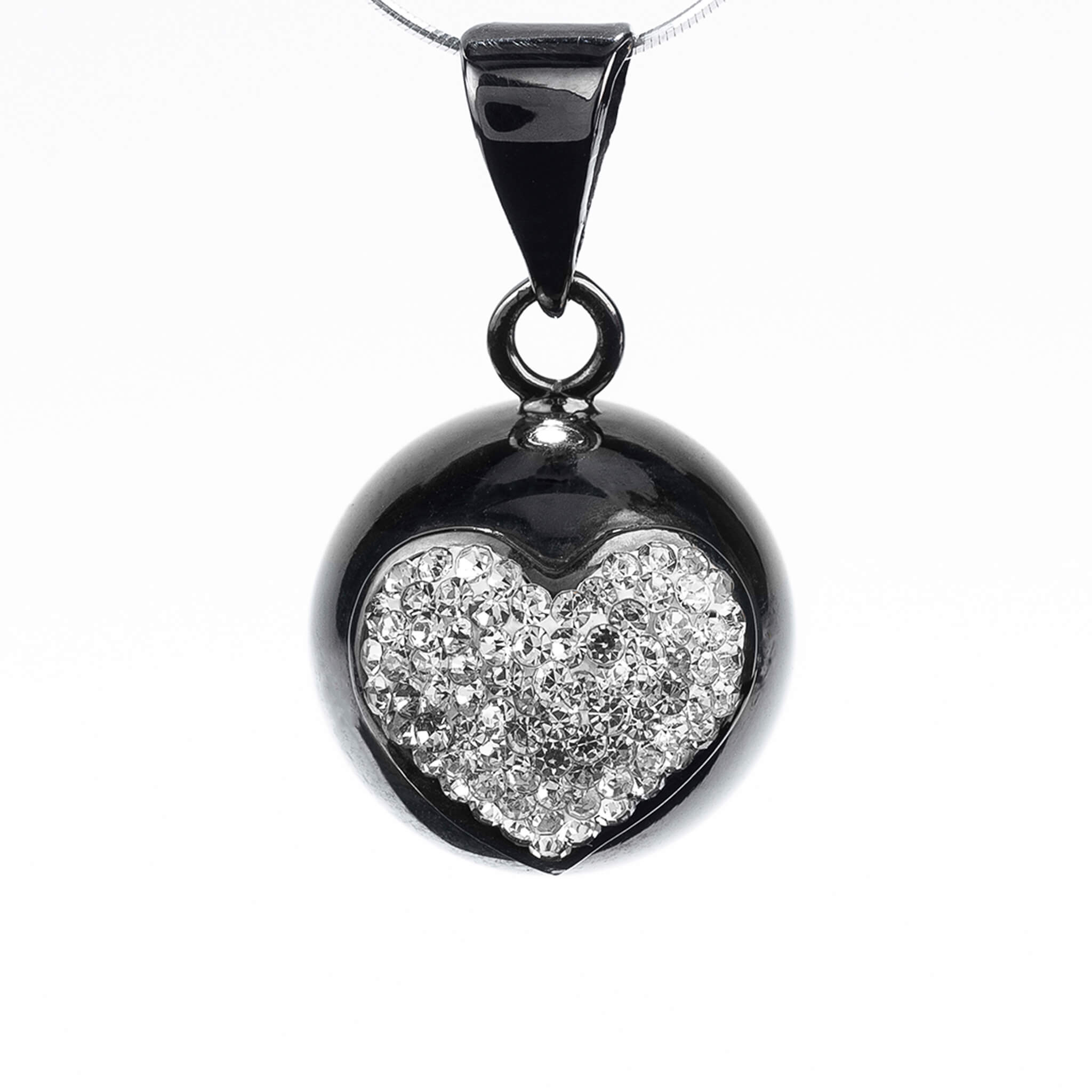 LLAMADOR DE ANGELES CORAZON BLANCO (NEGRO)